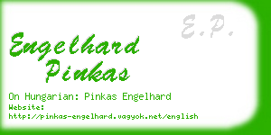 engelhard pinkas business card
